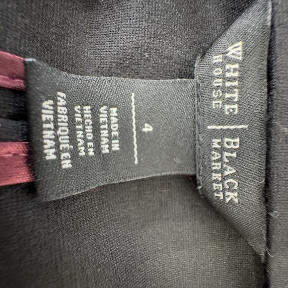 White House Black Market Ponte Motorcycle Jacket size 4 women Full Zip, Biker - Picture 6 of 14